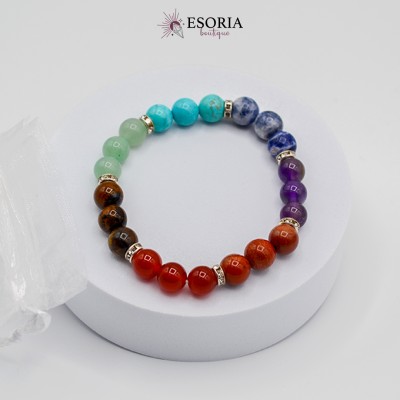 Bracelet en pierres 7 chakras