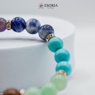 Bracelet en pierres 7 chakras